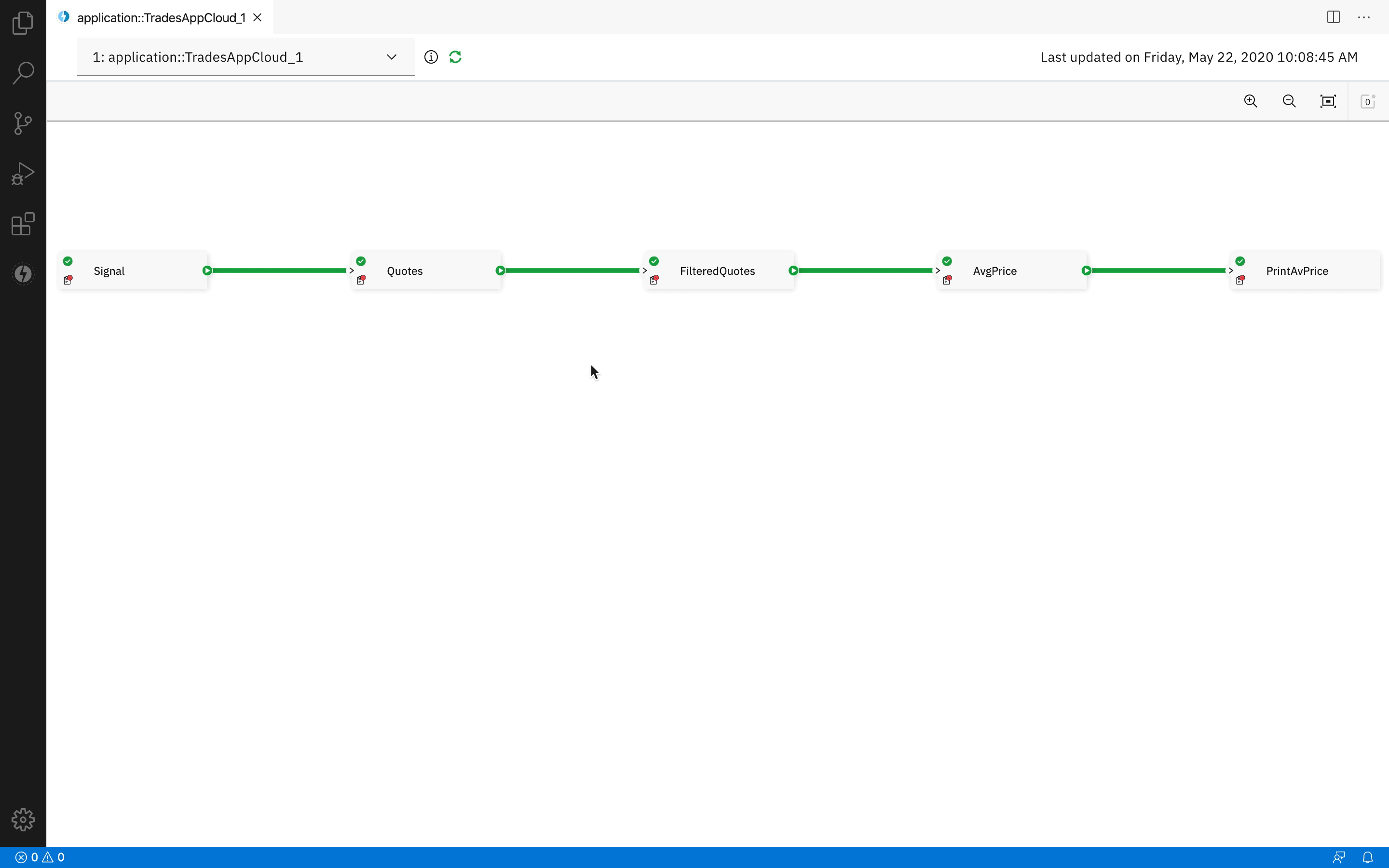 Job graph: observe the data flowing through the job in real time